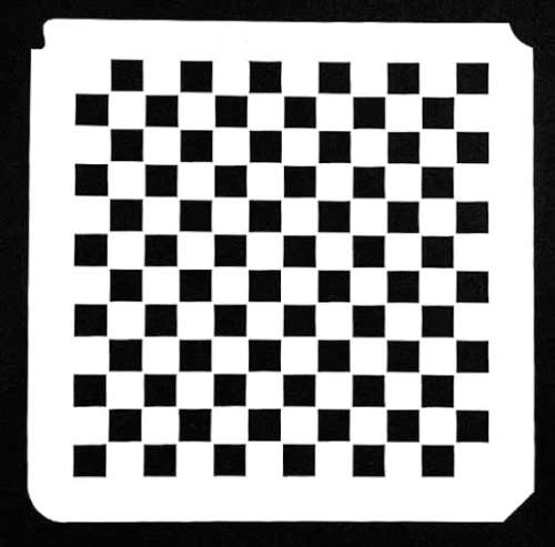Checkers Stencil - Click Image to Close